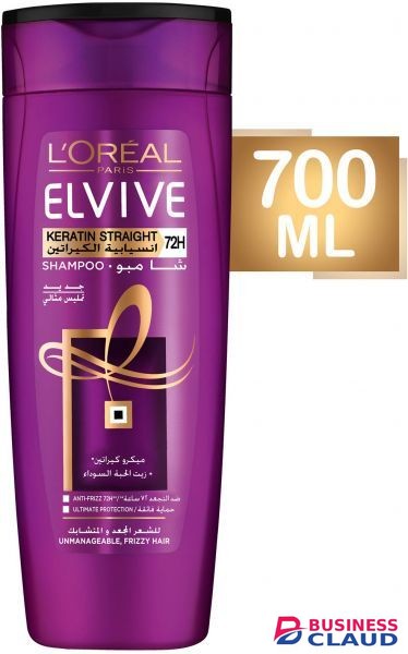 L’oréal Elvive Keratin Straight 700ml Shampoo