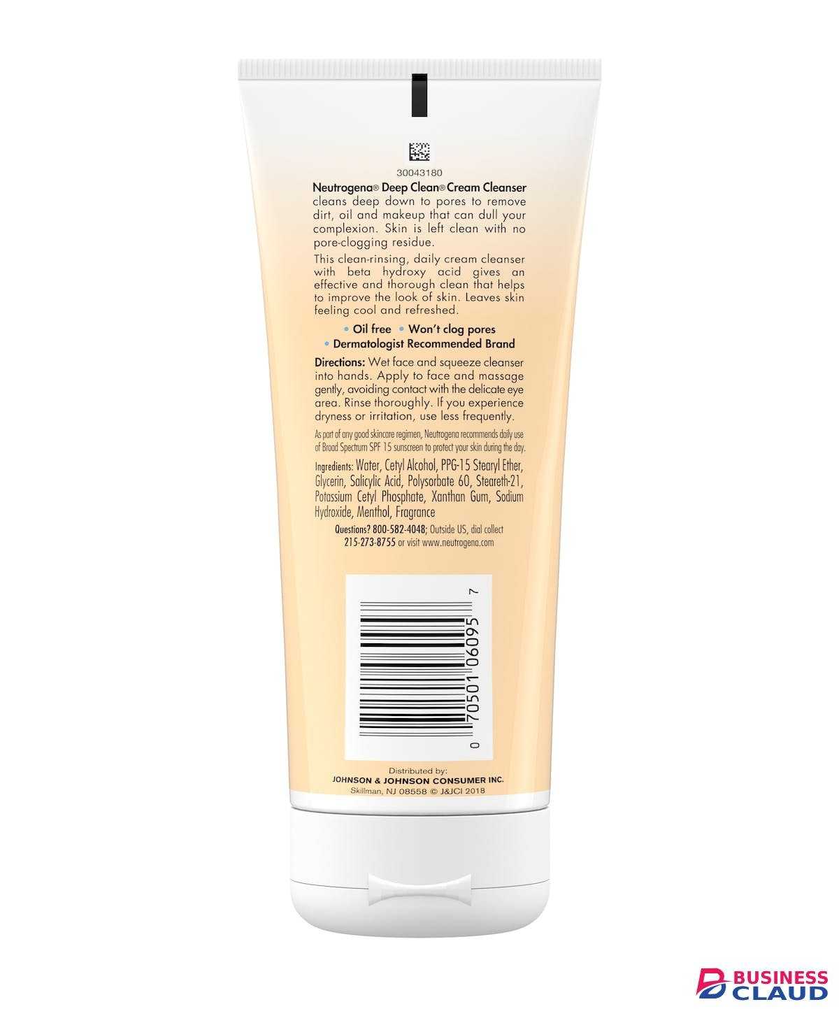 Neutrogena 200g Deep Clean Cream Cleanser
