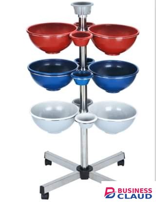 Generic Coloured Salon Bowl Trolley