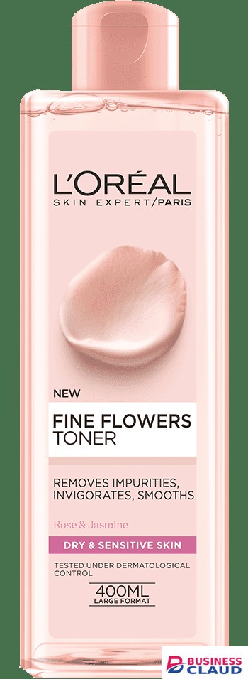 L'Oréal 400ml Fine Flowers Toner For Dry and Sensitive Skin