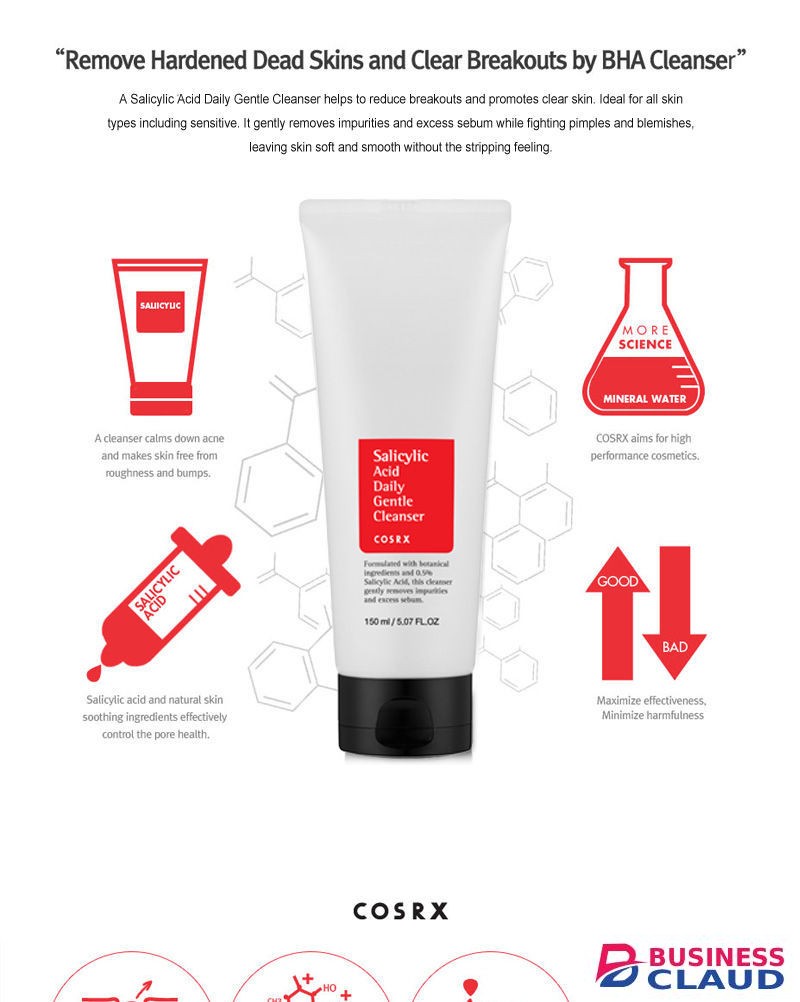Cosrx 150ml Salicylic Acid Daily Gentle Cleanser
