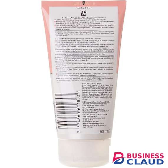 Neutrogena 150ml Visibly Clear Pink Grapefruit Cream Wash