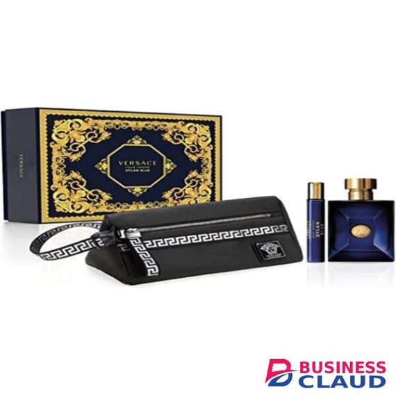 Versace Pour Homme Dylan Blue Edt Three Piece Men Perfume Gift Set