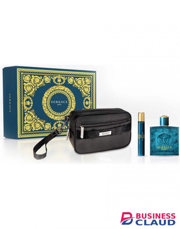 Versace Eros Edt Three Piece Men Perfume Gift Set