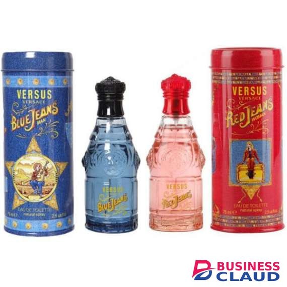 Versace Red and Blue Jeans Combo 75ml Edt Perfume Set