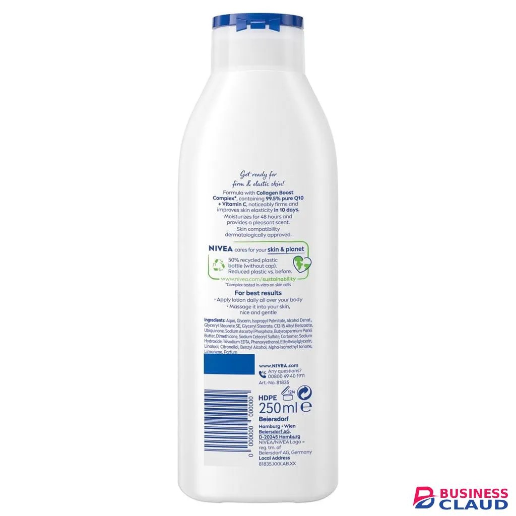 Nivea 250ml 24Pack Pure Q10 and Vitamin C Body Firming Lotion