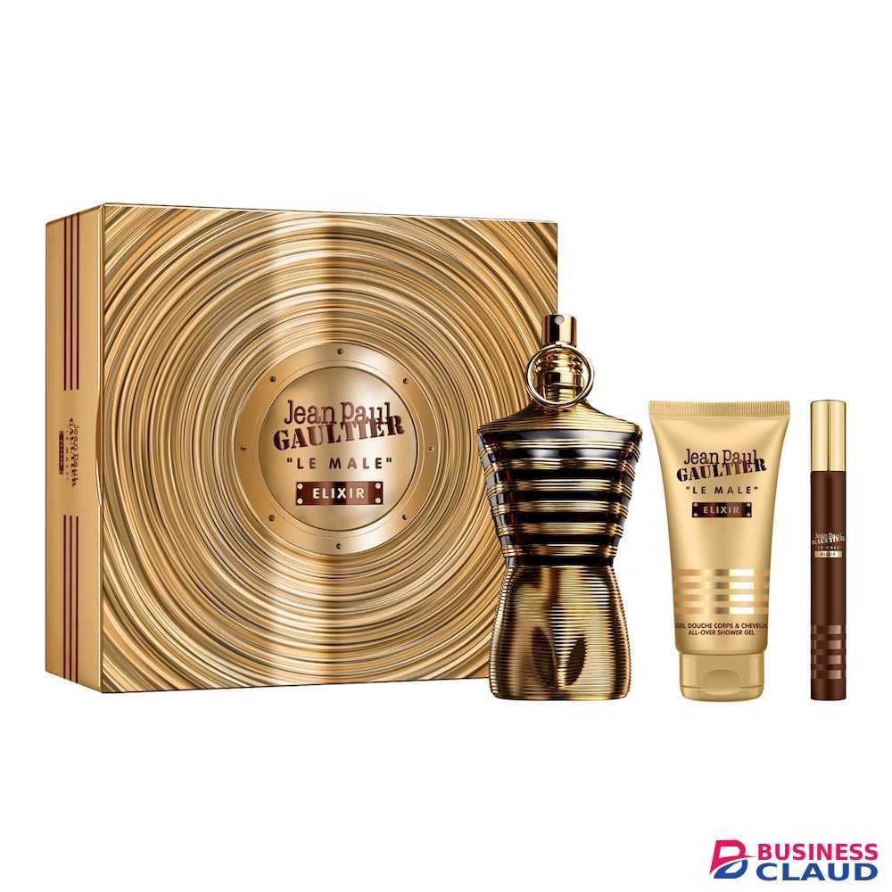 Jean Paul Gaultier Le Male Elixir 3Piece Parfum Men Gift Set