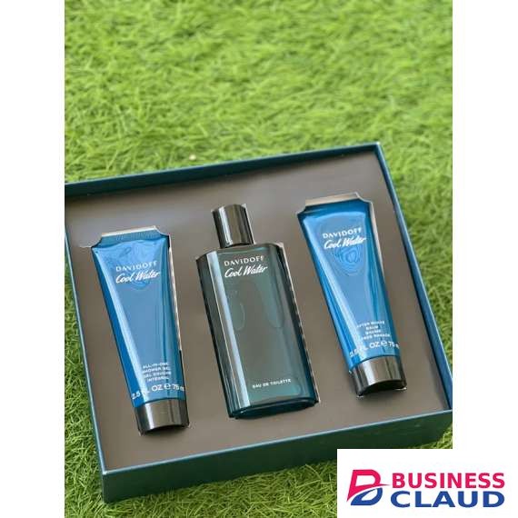 Davidoff Cool Water Edt Three Piece Men Perfume Gift Set