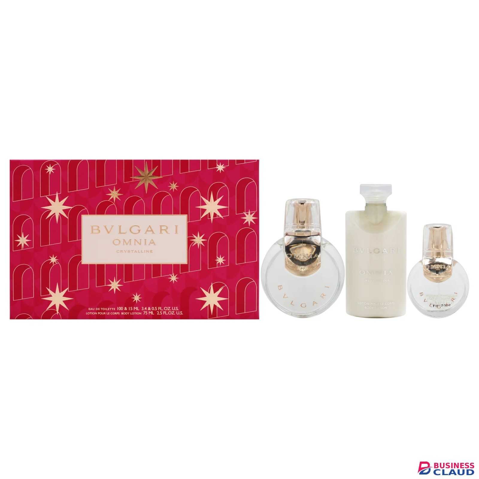 Bvlgari Omnia Crystalline Edp Three Piece Women Perfume Gift Set