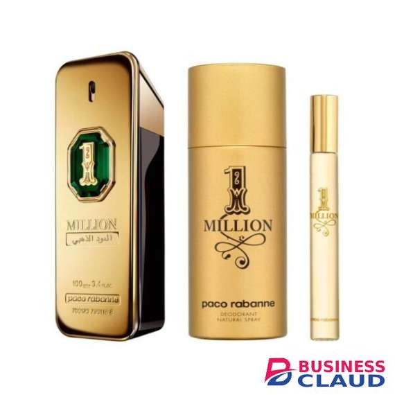 Paco Rabanne One Million Golden Oud Parfum Intense Three Piece Men Perfume Gift Set