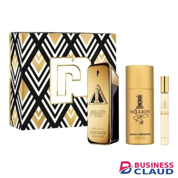 Paco Rabanne One Million Elixir Three Piece Men Perfume Gift Set