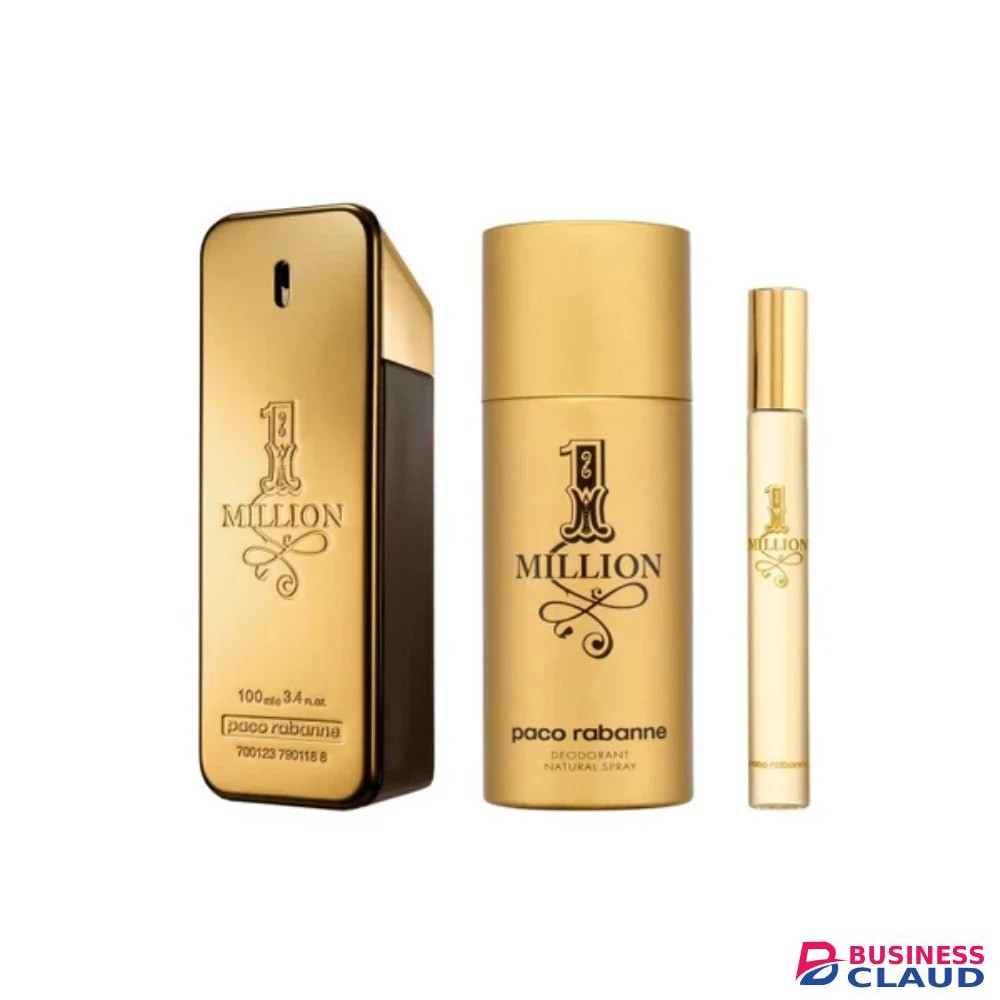 Paco Rabanne One Million Edt Three Piece Men Perfume Gift Set