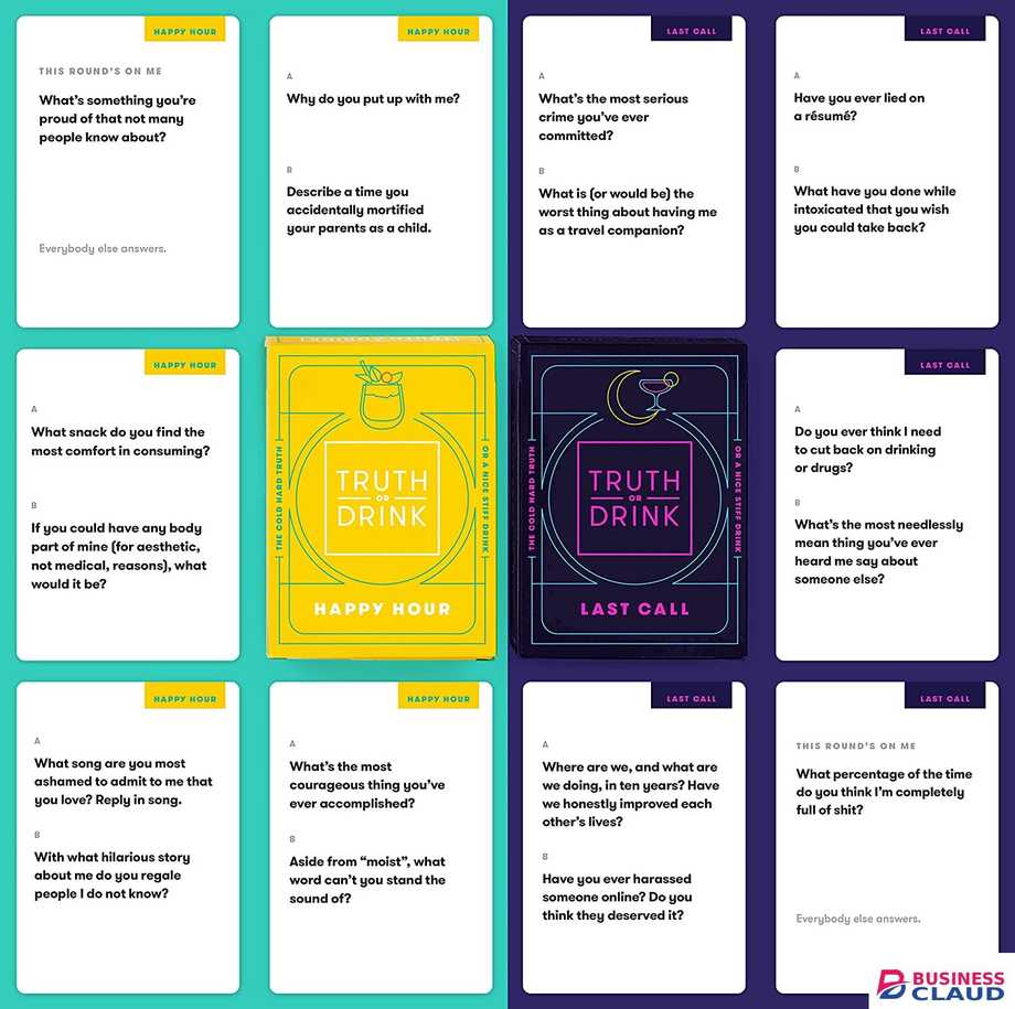 Truth or Drink Card Game