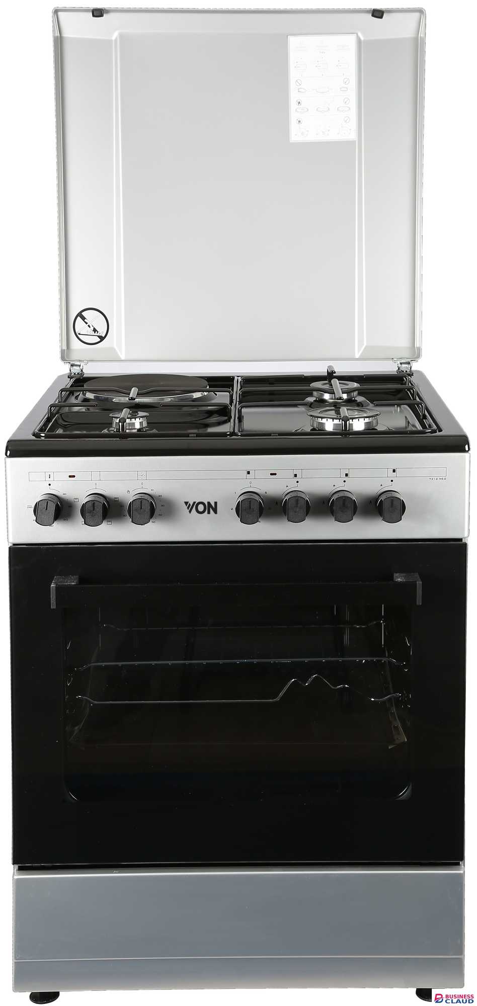 Von Hotpoint VAC6S031UY 3 Gas 1 Electric Cooker
