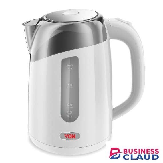 Von VSKL17BNW 1.7L Upright Corded Kettle