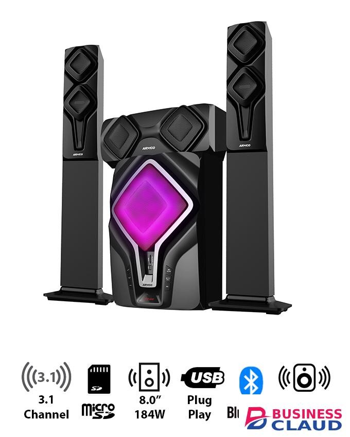 Armco AHT-8090TB 3.1 Channel Tall Boy Sub Woofer