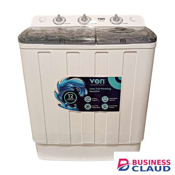 Von VALS-75BWY 7.5Kg Twin Tub Washing Machine
