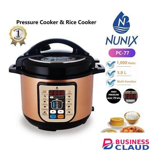 Nunix PC-77 5L Electric Pressure Cooker