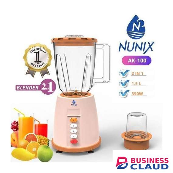 Nunix AK-100 1.5L 2 In 1 Blender