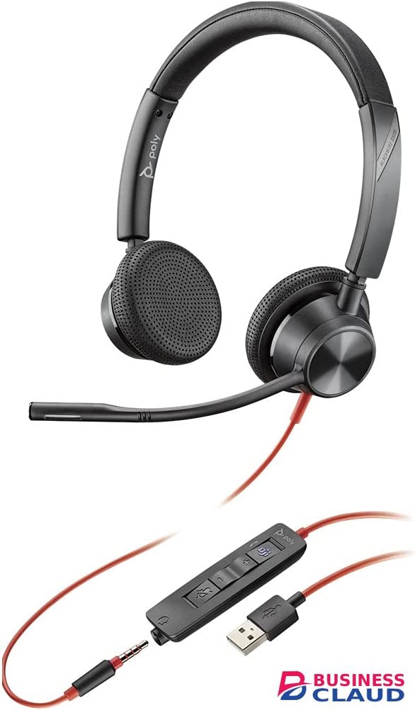 Plantronics Blackwire 3325 Microsoft USB A and 3.5mm Wired Headset