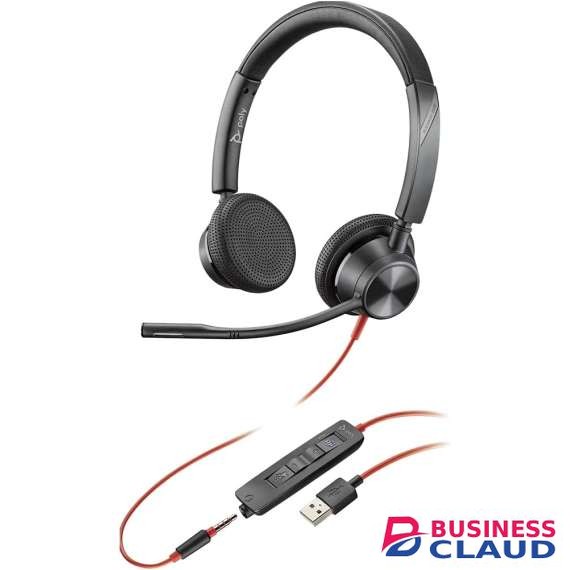 Plantronics Blackwire 3325 Microsoft USB A and 3.5mm Wired Headset
