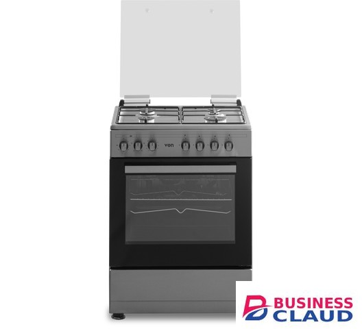 Von VAC6SV40UX 4 Gas Electric oven Semi Inox Cooker