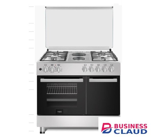 Von VAC9FH42CX 4 Gas 2 Electric Cooker