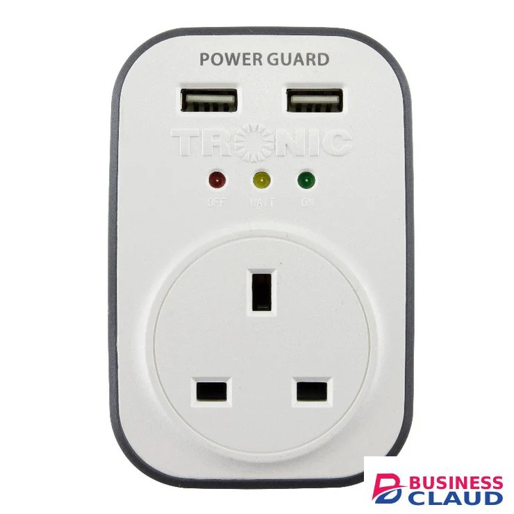 Tronic HG13-UB With 2 USB Ports 13Amps Power Guard