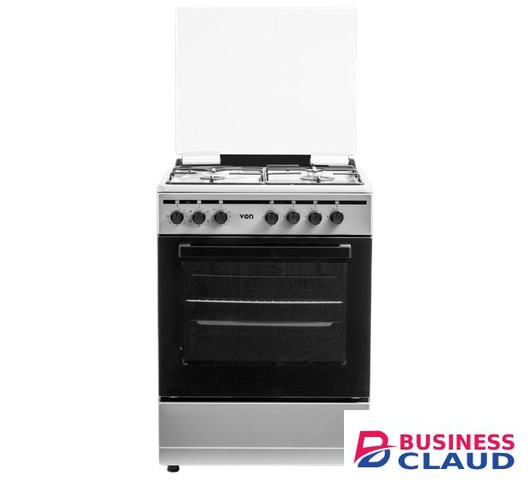 Von VCF664061FSX 4 Gas Electric oven Cast Iron Semi Inox