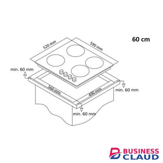 Simfer H6403AGSSP 60CM 4 Gas Hob