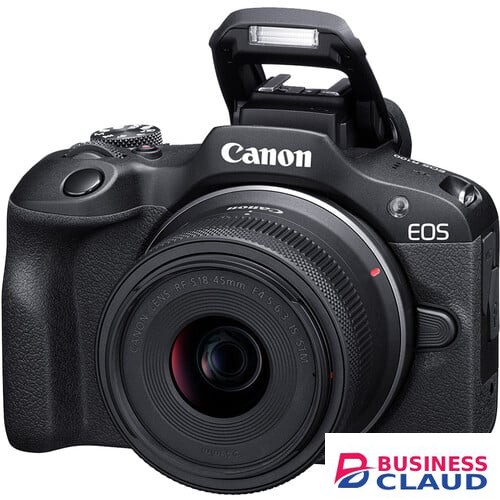 Canon EOS R100 Mirrorless Camera with 18-45mm Lens and 55-210mm Lenses Kit