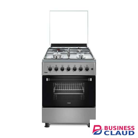 Mika MST58U31E3SLEM 3 Gas 1 RAPID Hot Plate Standing Cooker