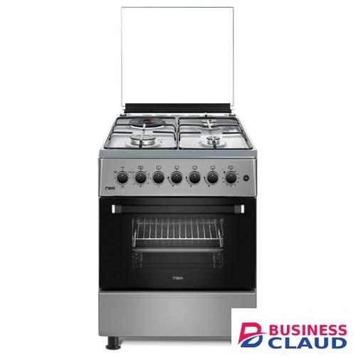 Mika MST58U31E3SLEM 3 Gas 1 RAPID Hot Plate Standing Cooker