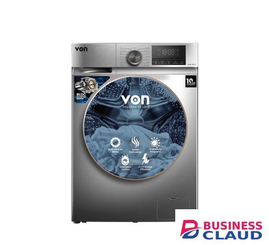 Von VWM-12FVTS 12KG Front Load Inverter Washing Machine