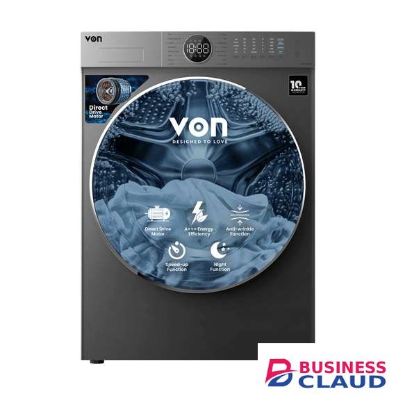 VON VWM-10FDDTX 10KG Front Load Washing Machine