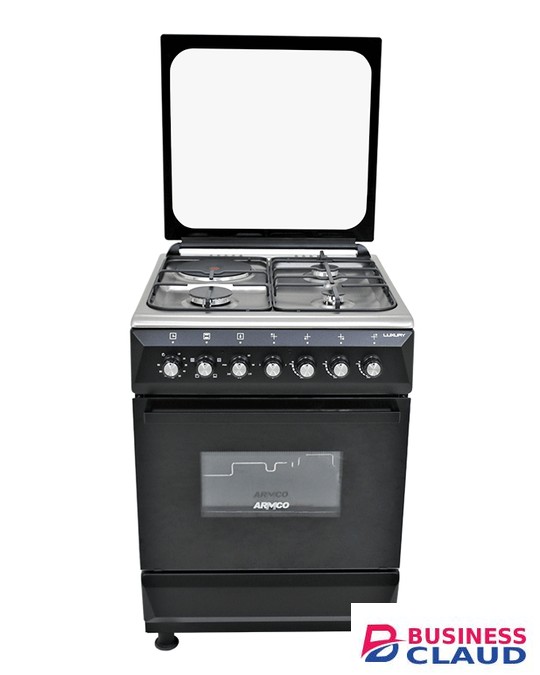 Armco GC-F6631JX BK 3 Multi-gas Burners 1 Electric Cooker