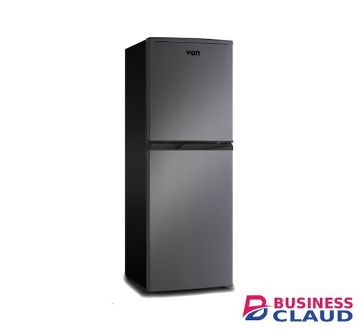 Von VRT-196DRHX Double Door 195L Inox Fridge