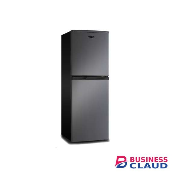 Von VRT-196DRHX Double Door 195L Inox Fridge