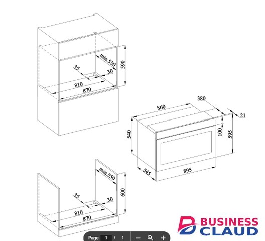 Simfer B9408SERIM 90cm Built-in Oven