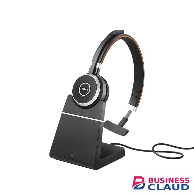 Jabra Evolve 65 SE UC Stereo Headset with Charging Stand