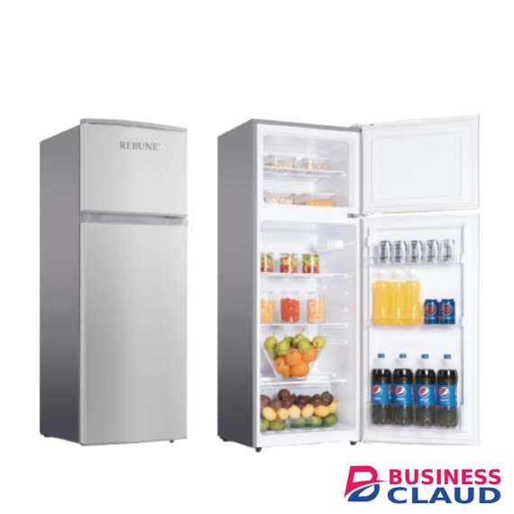 Rebune RE-BCD-118W 118L Double Door Refrigerator