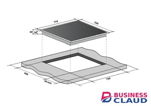Mika MBDH29521T 90cm 5 Cooking Zones Built-In Induction Hob
