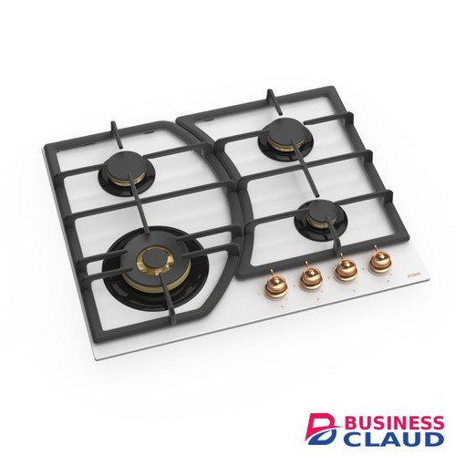 MIKA Built-In 60cm 4 Gas with WOK BRASS SABAF Burner Gas Hob