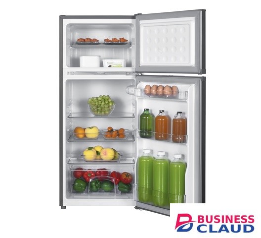 Von VRT-125DRAG 125L Grey Top Mount Freezer Refrigerator
