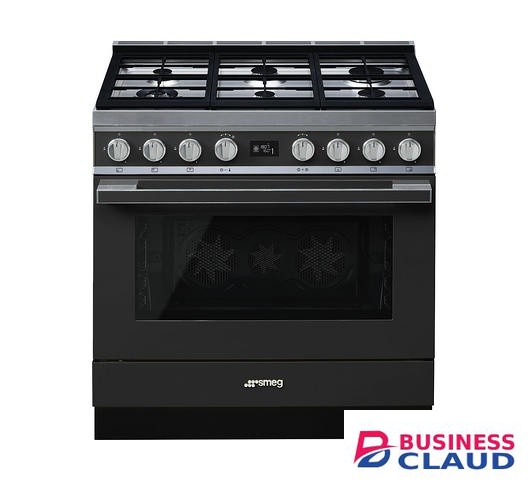 SMEG CPF9GPAN Cooker 6 Gas + Electric Oven cooker