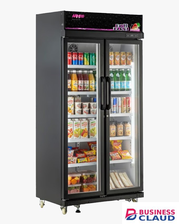 Armco ASC-700 580L No Frost Double Glass Door Showcase Cooler Refrigerator