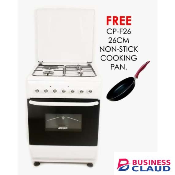 Armco GC-F6631FX(W) 3Gas 1Electric 60X60 Oven and Grill Cooker