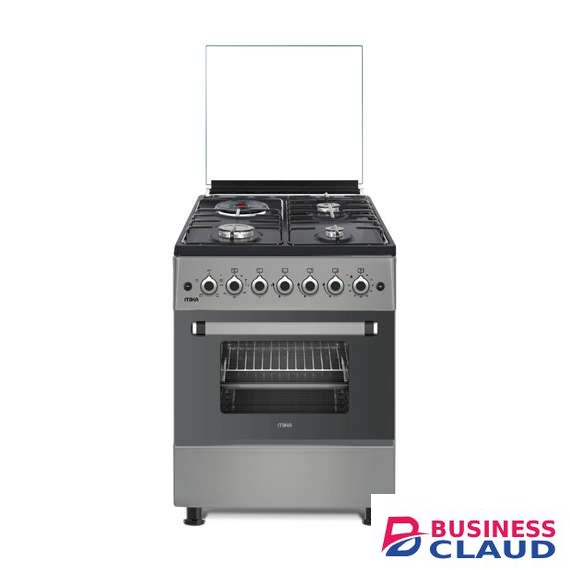 Mika MST58U31E4DG 3 Gas 1 RAPID Hot Plate Standing Cooker