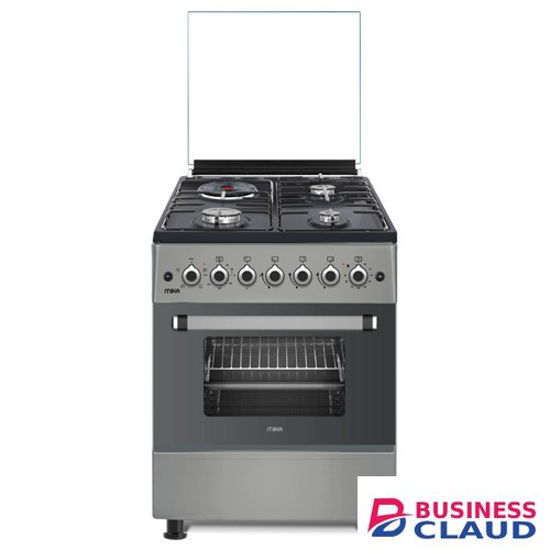 Mika MST58U31E4DG 3 Gas 1 RAPID Hot Plate Standing Cooker