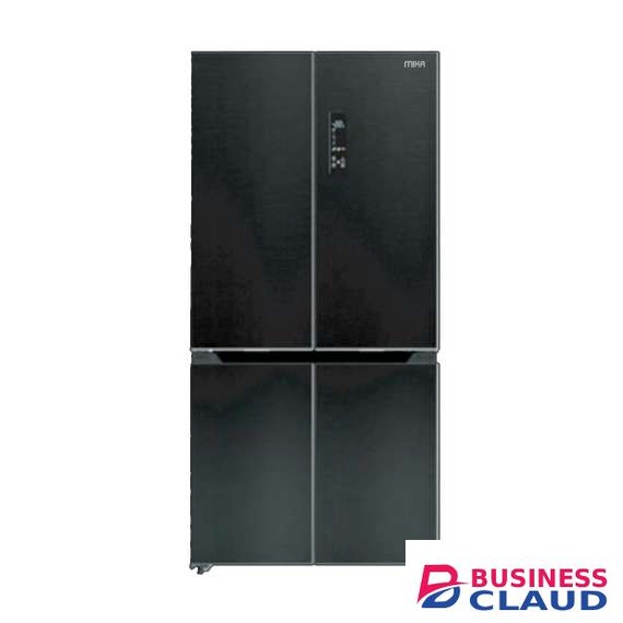 MIKA MRNF4DT503GBV 503L Black Glass 4 Door Bottom Mount No Frost Freezer Fridge
